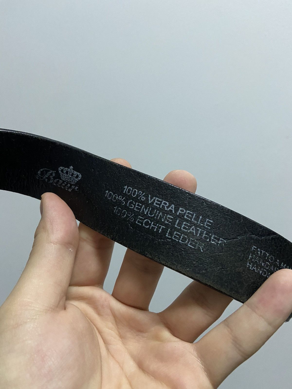 Vintage Euro metal belt leather vintage Size ONE SIZE - 5 Thumbnail