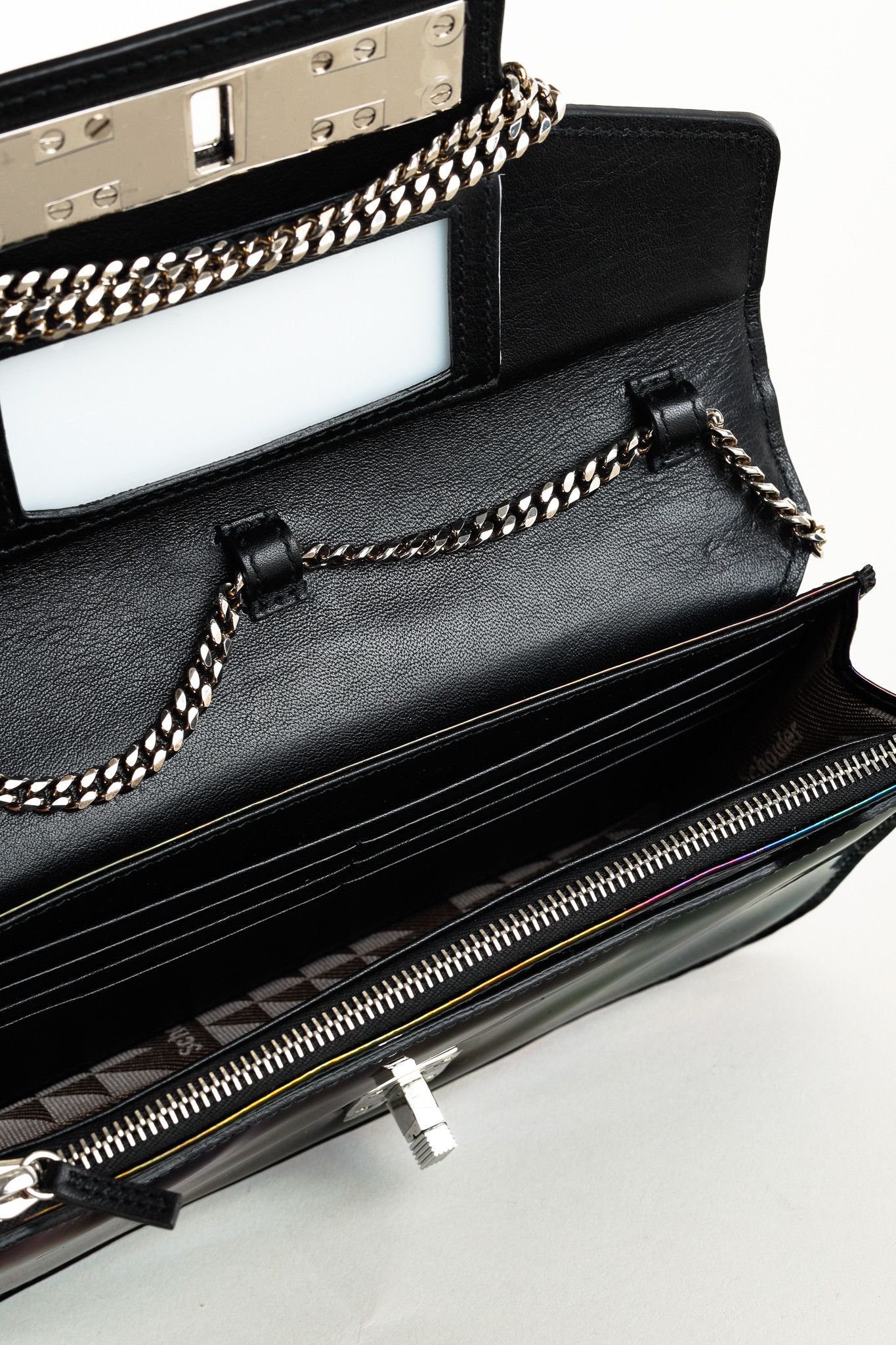 Proenza Schouler Proenza Schouler PS11 Oil Slick Leather Chain Wallet Size ONE SIZE - 10 Thumbnail