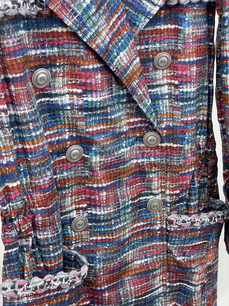 Chanel Chanel Colourful double-breasted eco-friendly windbreaker Size XXS / US 00 / IT 34 - 4 Thumbnail