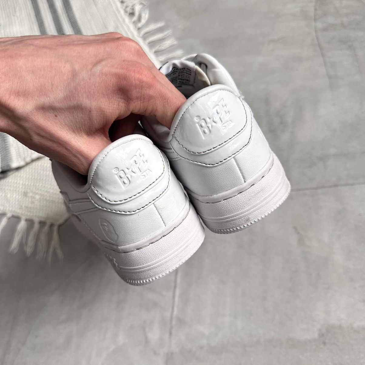 Bape Bape Sta A Bathing Ape White Sneakers Shoes Nigo Size US 6.5 / IT 36.5 - 9 Thumbnail