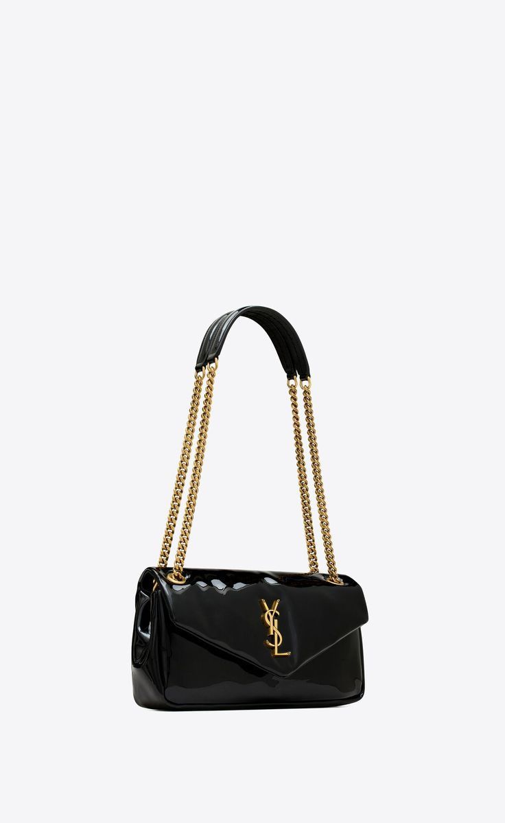 Saint Laurent Paris o1b1hav110425 Size: OS / Calypso Small Bag Patent Leather Size ONE SIZE - 10 Thumbnail