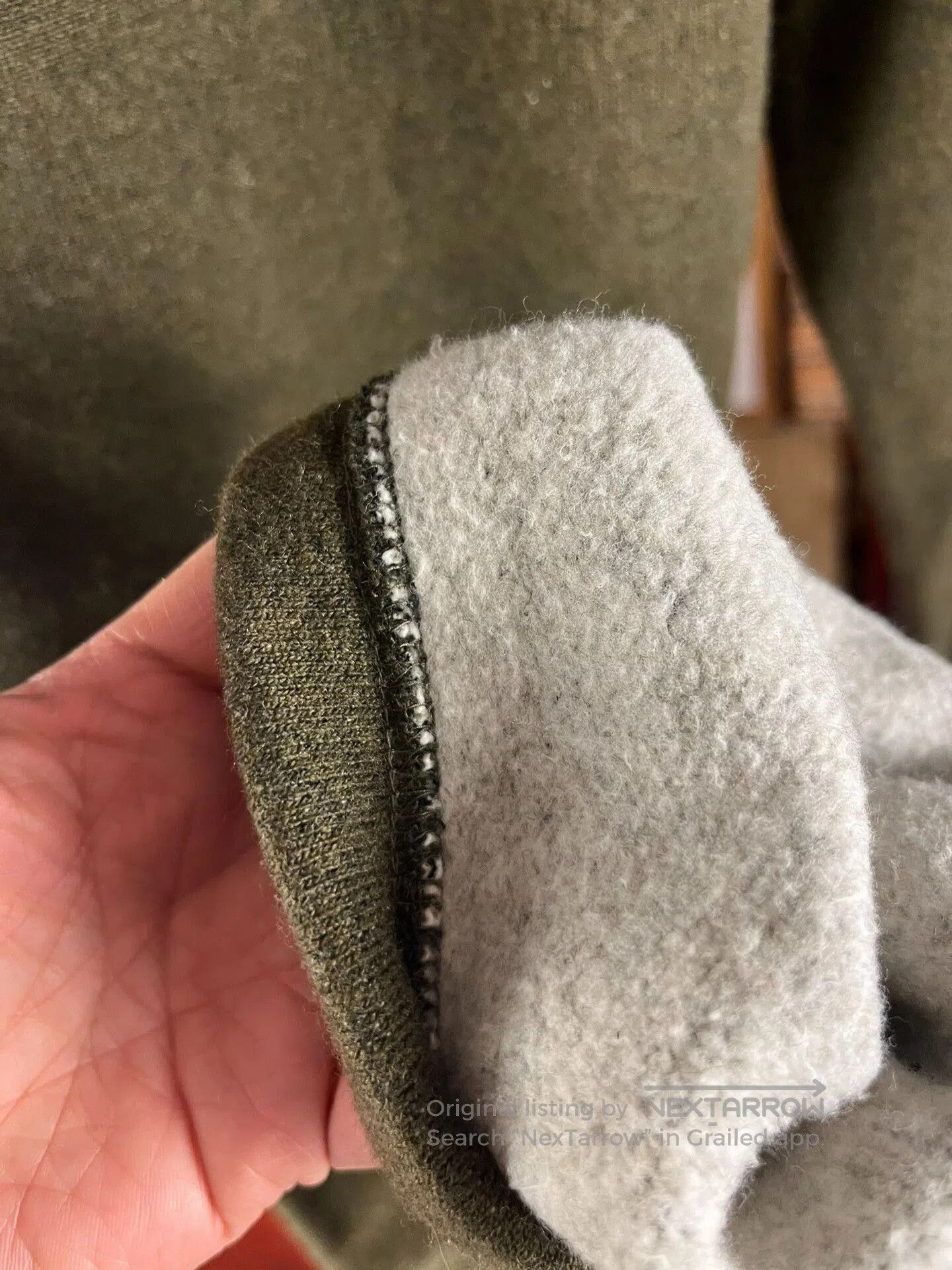 BLACK SIGN Blacksign Wool Blend Pants in Olive Green. Size US 30 / EU 46 - 4 Thumbnail