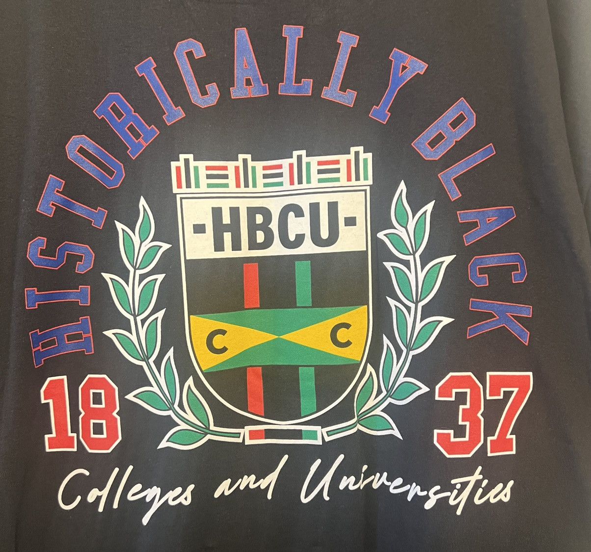 Cross Colours Authentic Cross Colours HBCU 1837 tee t-shirt black XL Size US XL / EU 56 / 4 - 2 Thumbnail