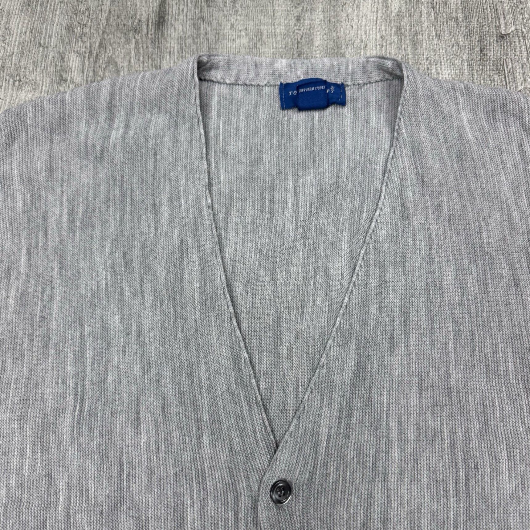 Vintage VINTAGE TOWNCRAFT MEN'S GRAY ACRYLIC BUTTON FRONT CARDIGAN SIZE LARGE 90s Size US L / EU 52-54 / 3 - 2 Thumbnail