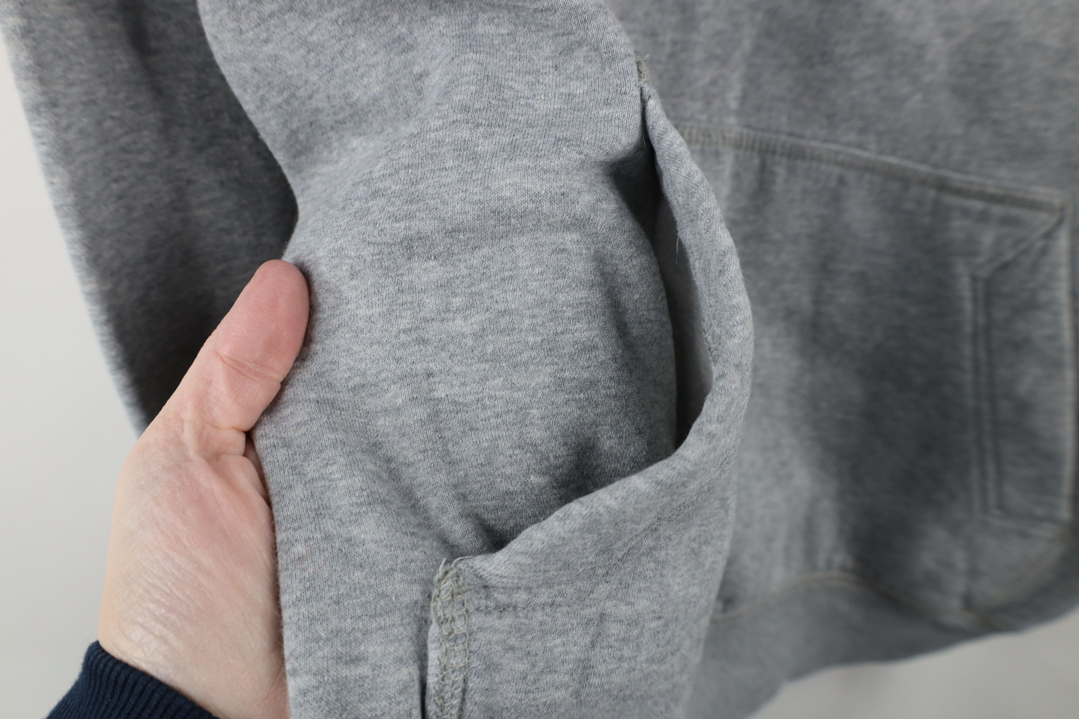 Nike × Vintage Vintage Y2K Nike Scott Mini Swoosh Hoodie Sweatshirt Gray Size US L / EU 52-54 / 3 - 5 Thumbnail