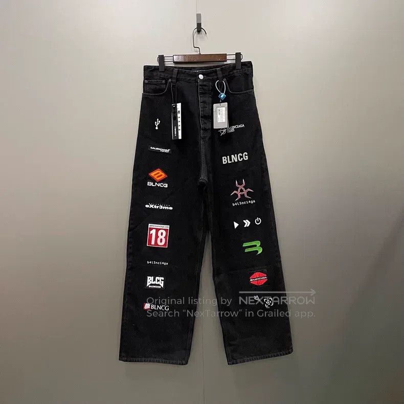 Balenciaga Balenciaga size S Double Hook Denim Pants, Size S Size US 27 - 1 Thumbnail
