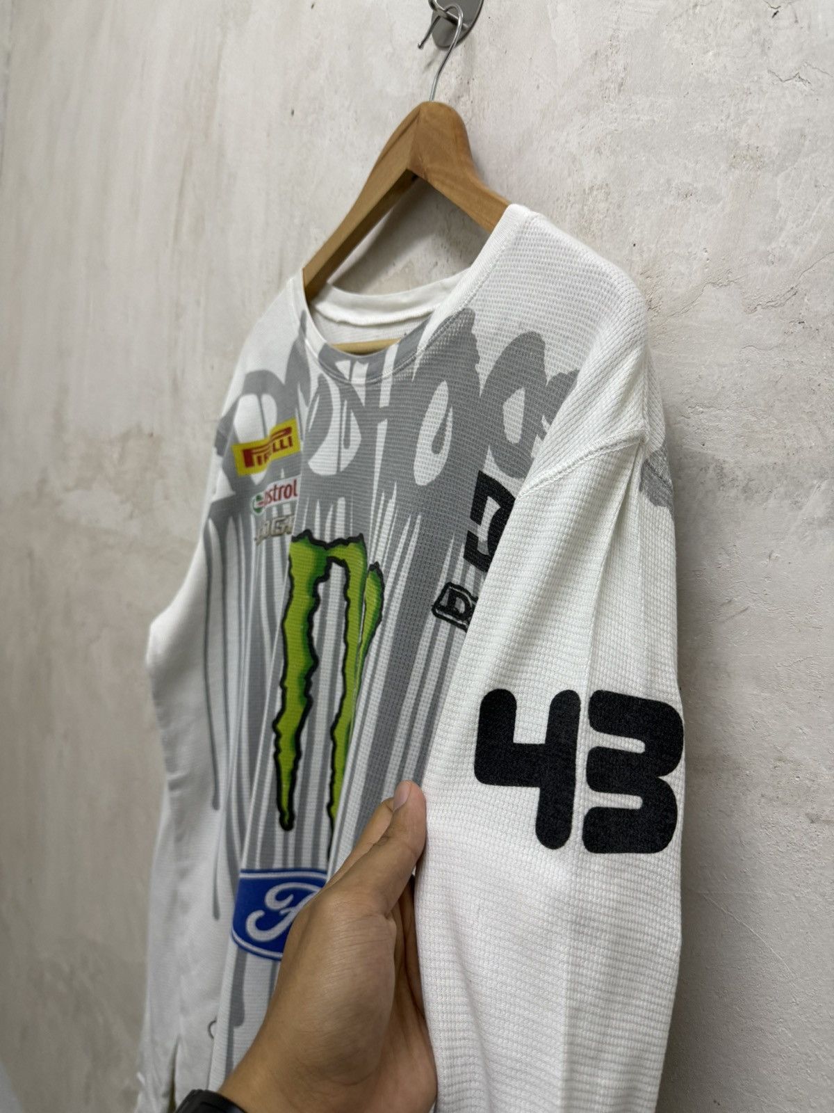 DC 2000s Dc Shoe x Ken Block 43 x Monster Energy Waffle LS Tees Size US M / EU 48-50 / 2 - 7 Thumbnail
