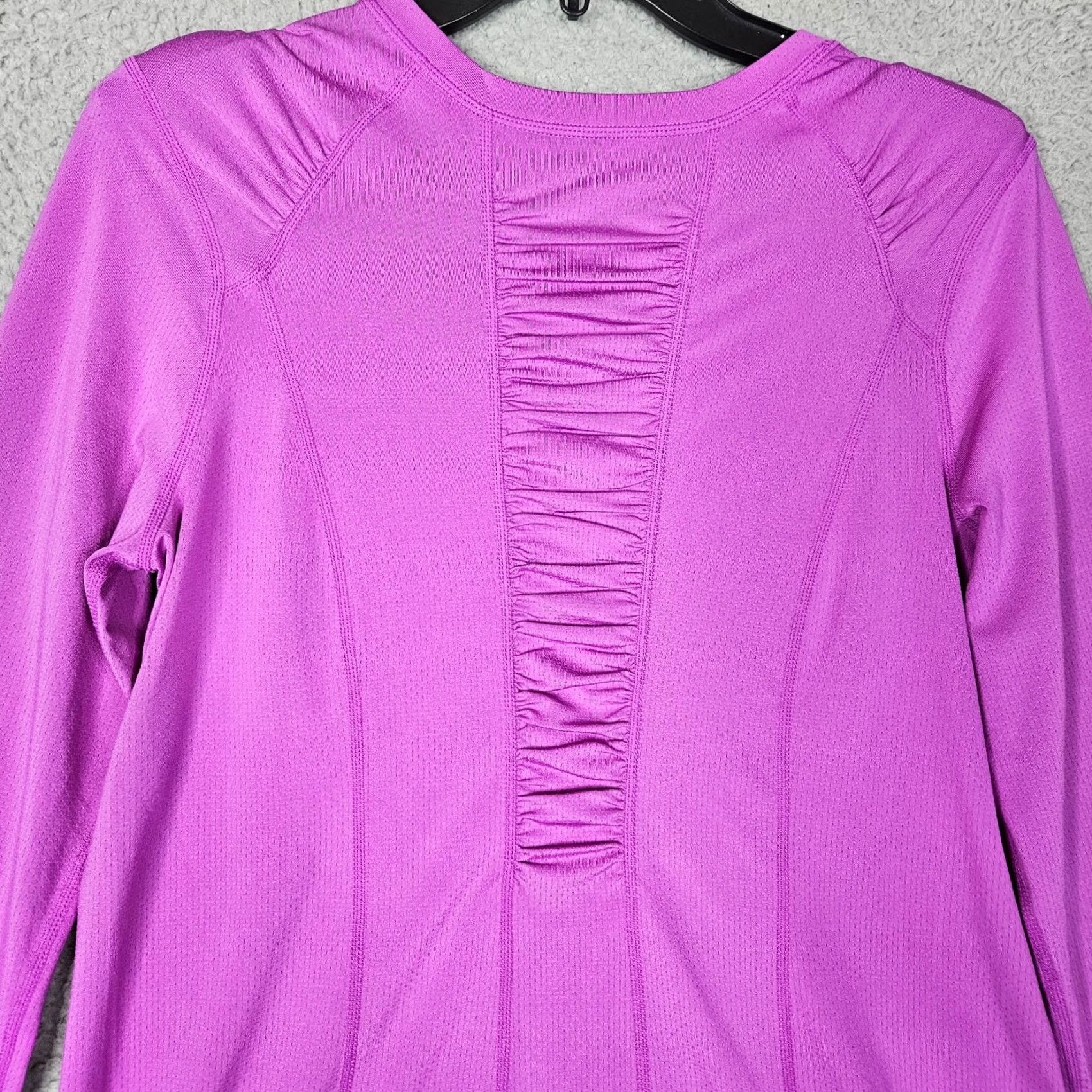 Vintage Zella Womens Round Neck Long Sleeve Top M Pink Regular Activewear Casual Sports Wear Shirt Women’s Size M Size M / US 6-8 / IT 42-44 - 2 Thumbnail