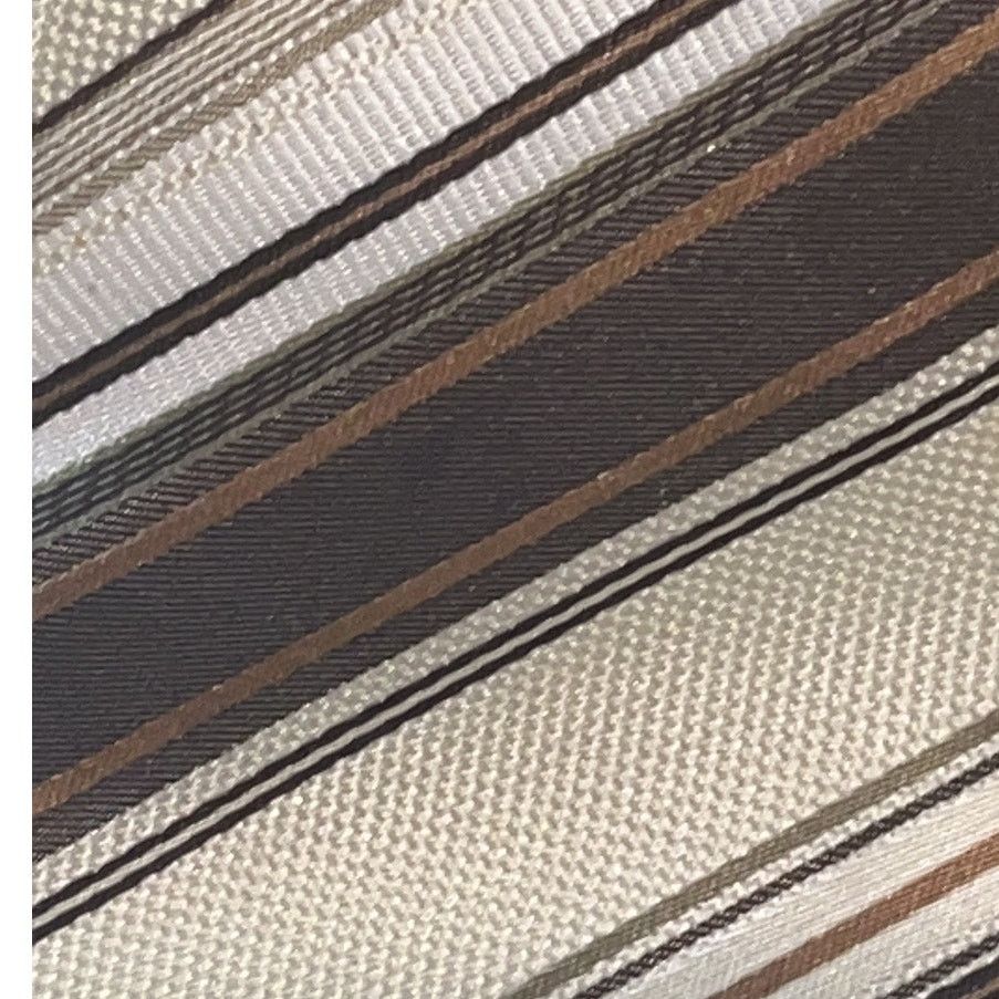 Other Valerio Garati Necktie - 100% Polyester Striped Tie Brown Size ONE SIZE - 3 Thumbnail