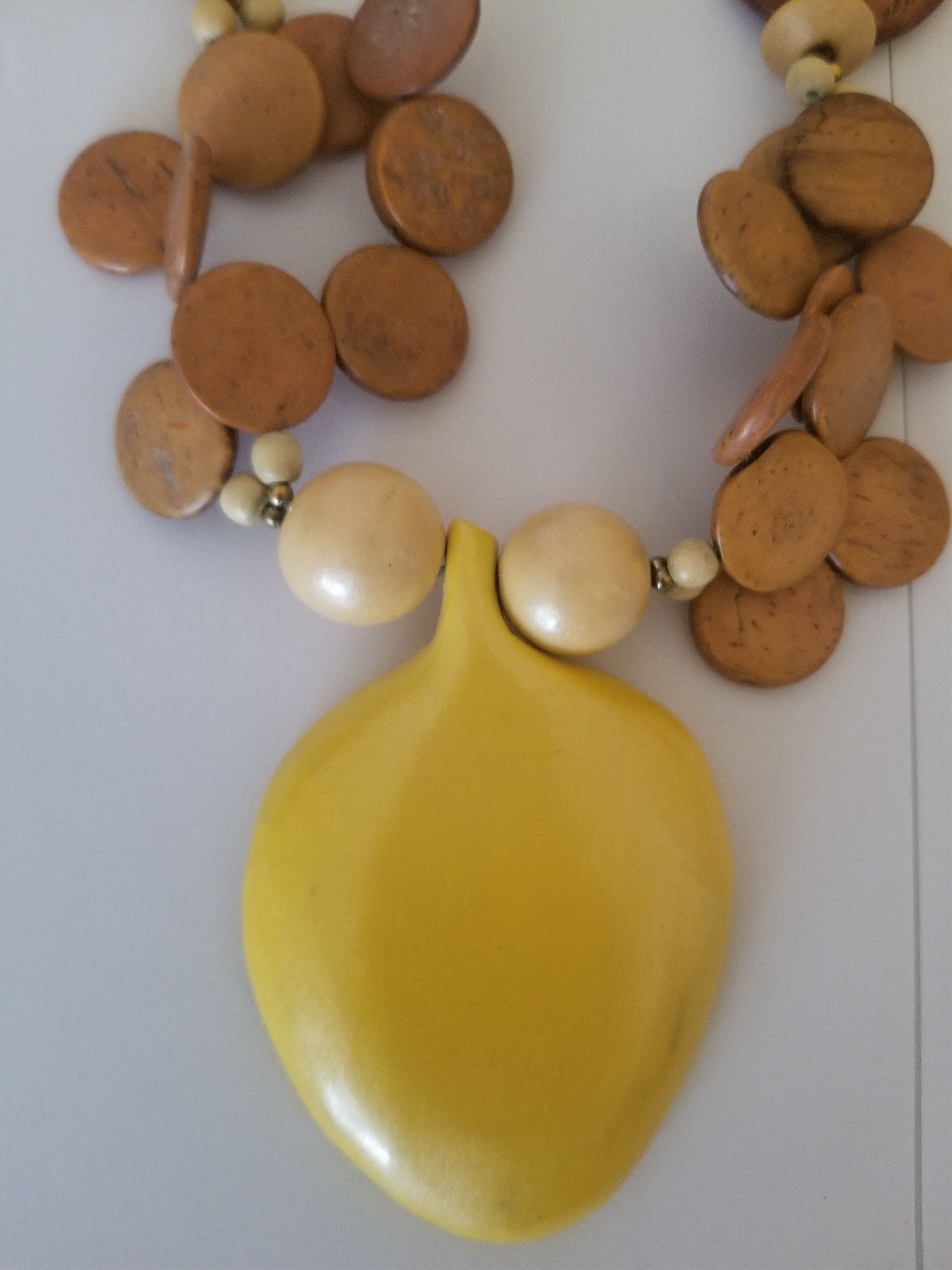 Other African Tribal Necklace Wood Beads JEWLERY Size ONE SIZE - 3 Thumbnail