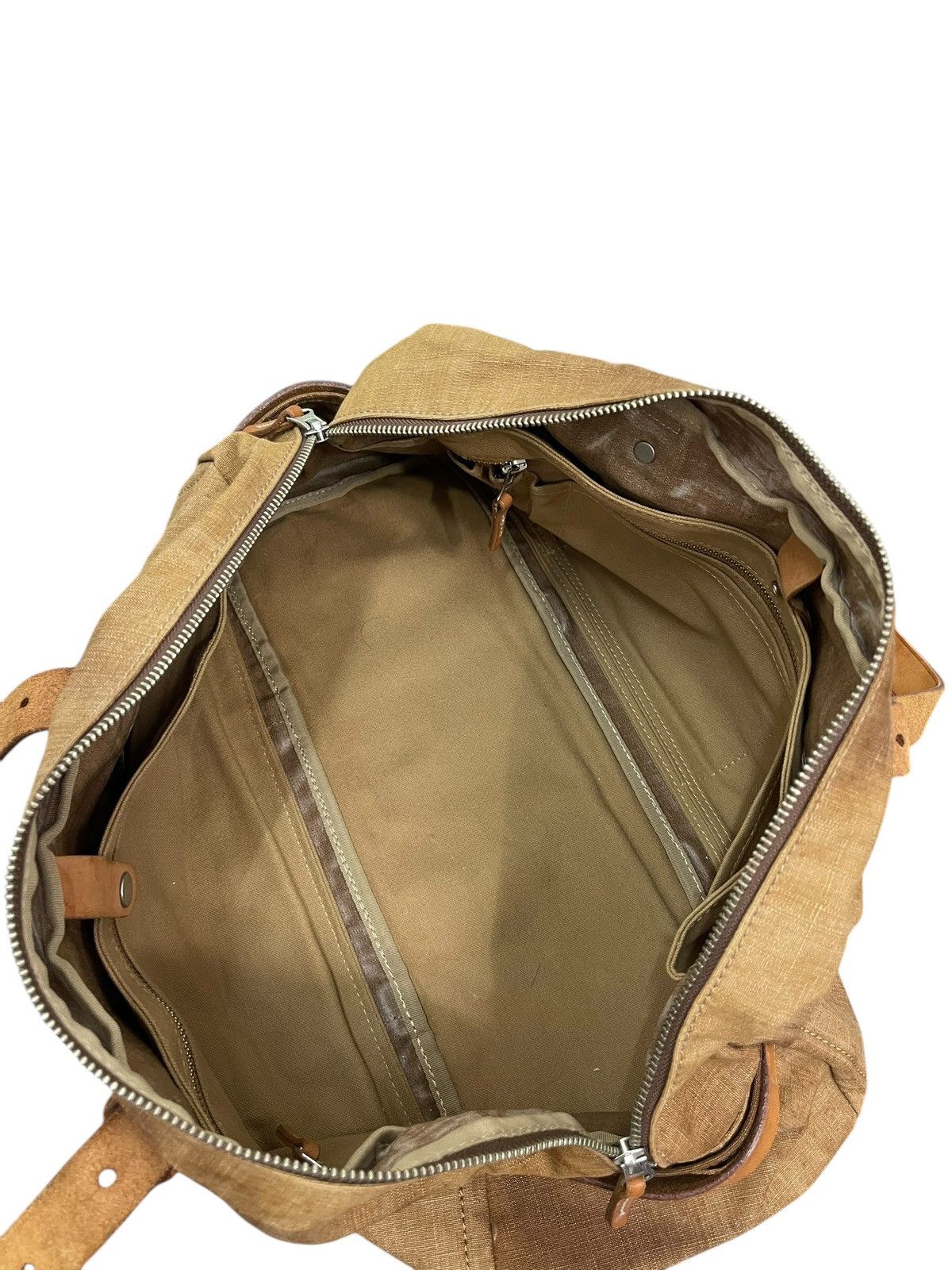 Genuine Leather Leather Cotton Canvas Lagasha Japan East/West Bag 1🟩5 Size ONE SIZE - 21 Thumbnail