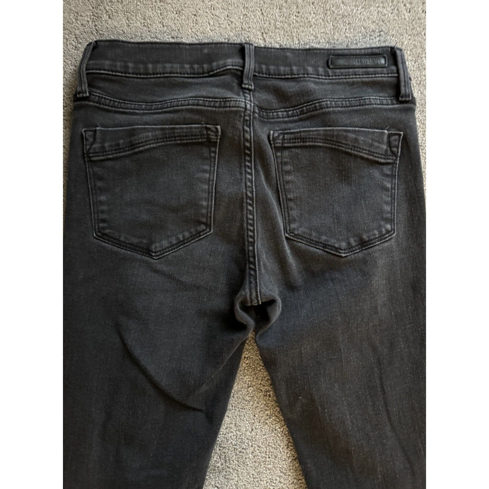 Express Express Jeans Womens Mid Rise Ankle Stretch Black Jeans Size 4 Regular Adult Slim 27in Inseam 5-Pocket Size 27" / US 4 / IT 40 - 3 Thumbnail