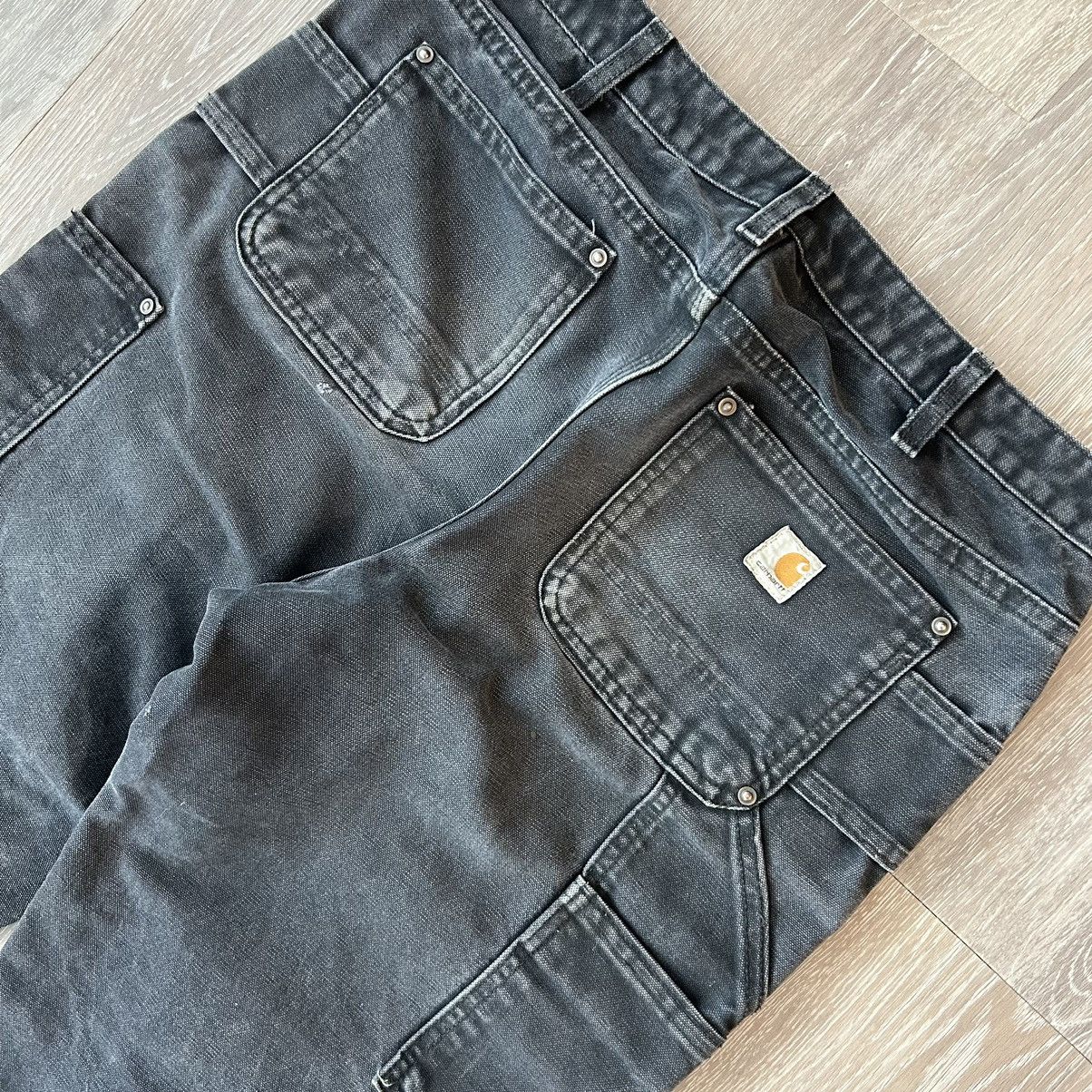 Carhartt × Vintage Faded Black Carhartt Double knee pants Size 28" / US 6 / IT 42 - 4 Thumbnail