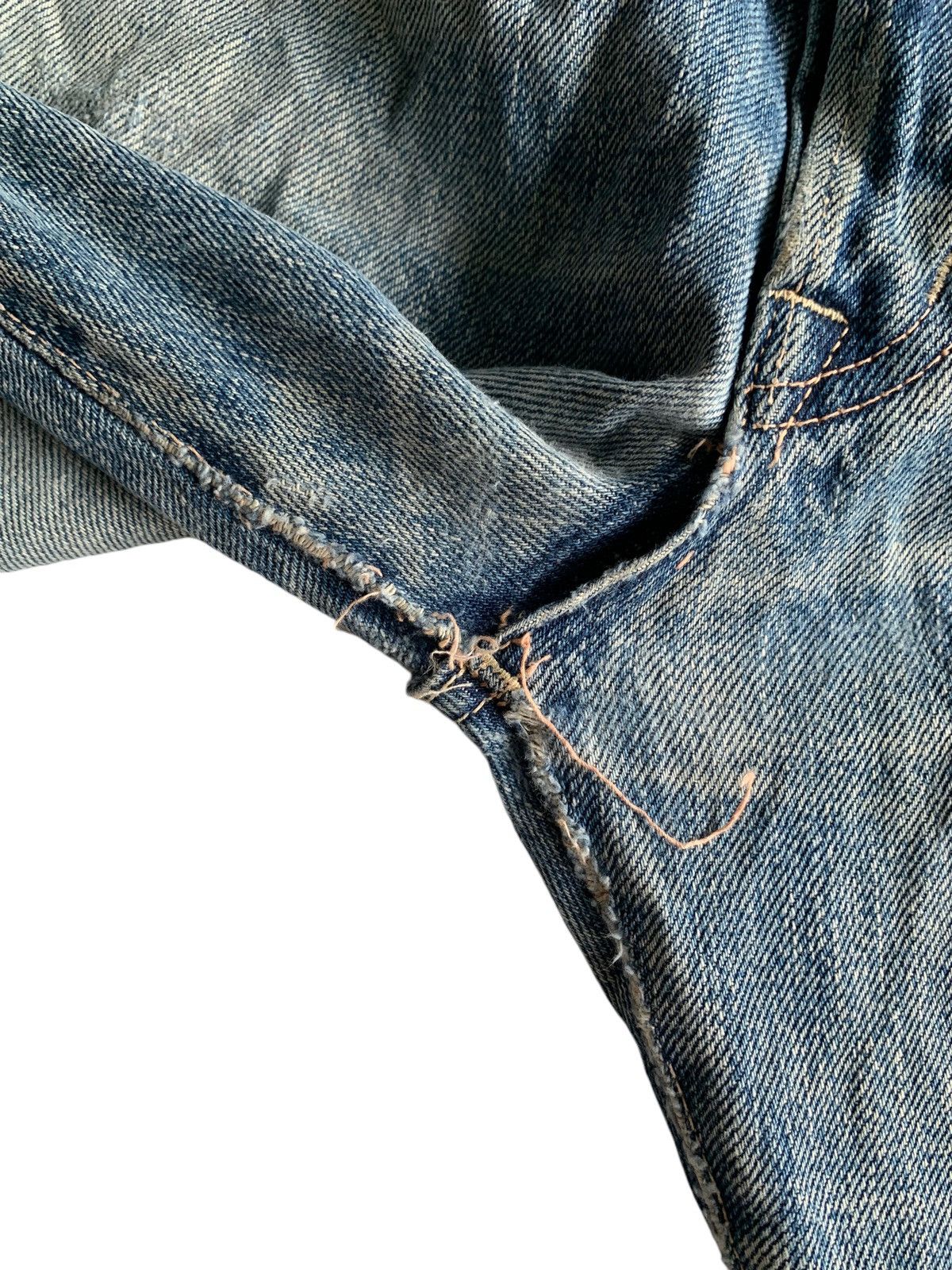 Japanese Brand × Vintage Omnigod Damage Rare Selvedge Distressed Denim☠️ Size US 32 / EU 48 - 17 Thumbnail