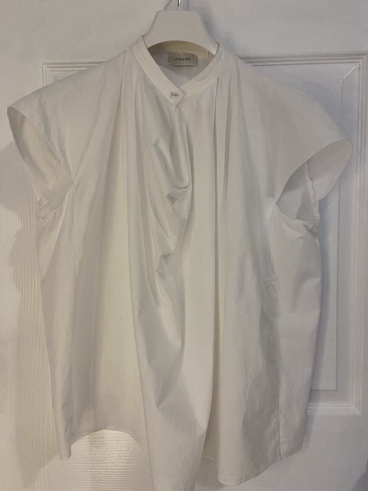 Lemaire Lemaire Draped Short Sleeve Blouse Size M / US 6-8 / IT 42-44 - 1 Thumbnail