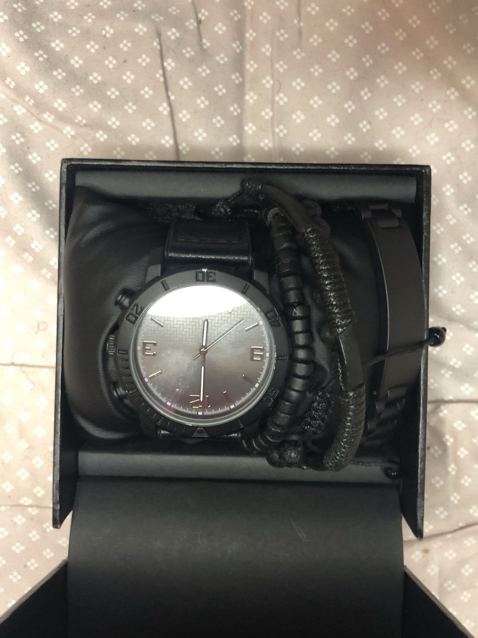 Other Black Watch Set with Bracelets needs battery Size ONE SIZE - 4 Thumbnail