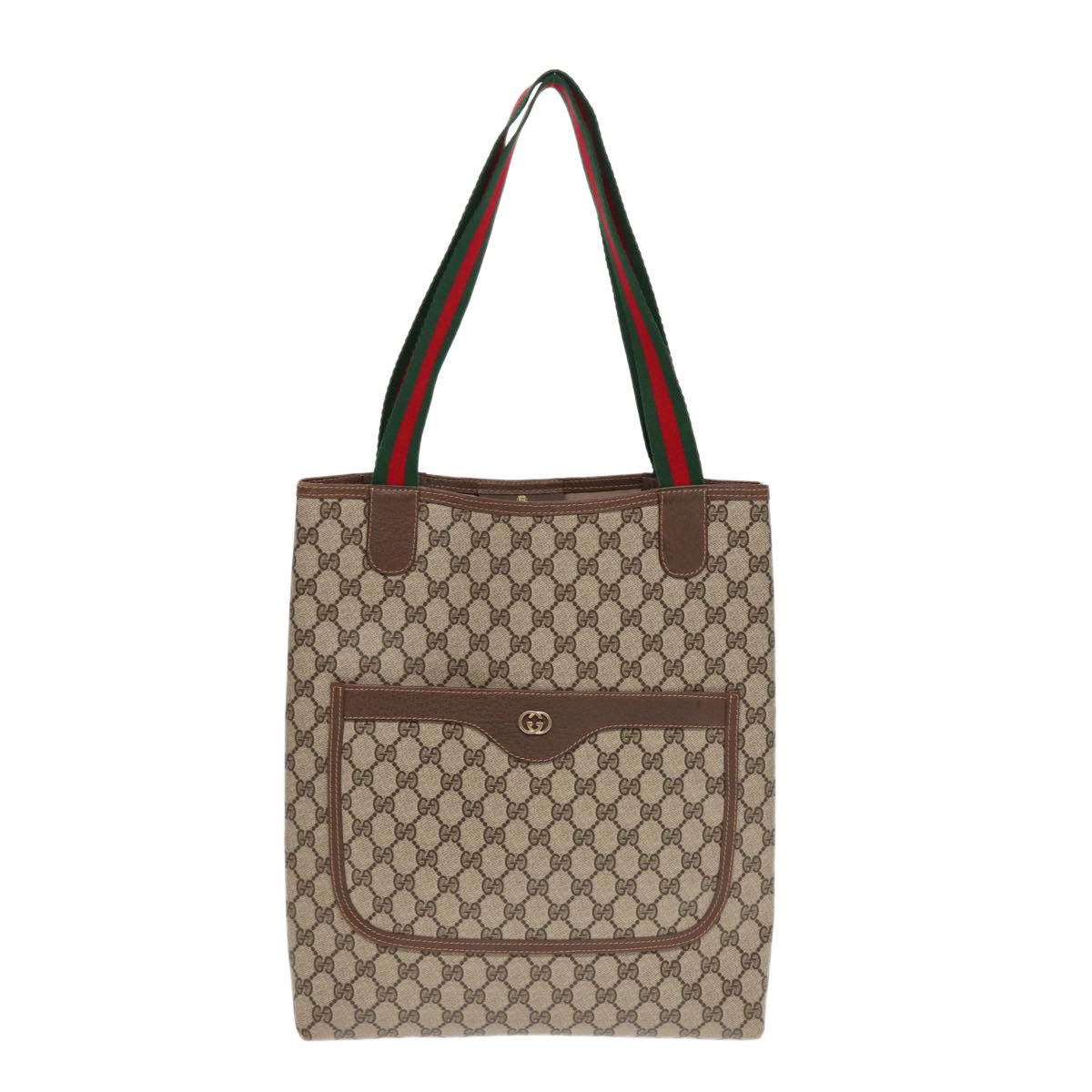Gucci Gg Canvas Beige Canvas Tote Bag (Pre-Owned) Size ONE SIZE - 1 Thumbnail