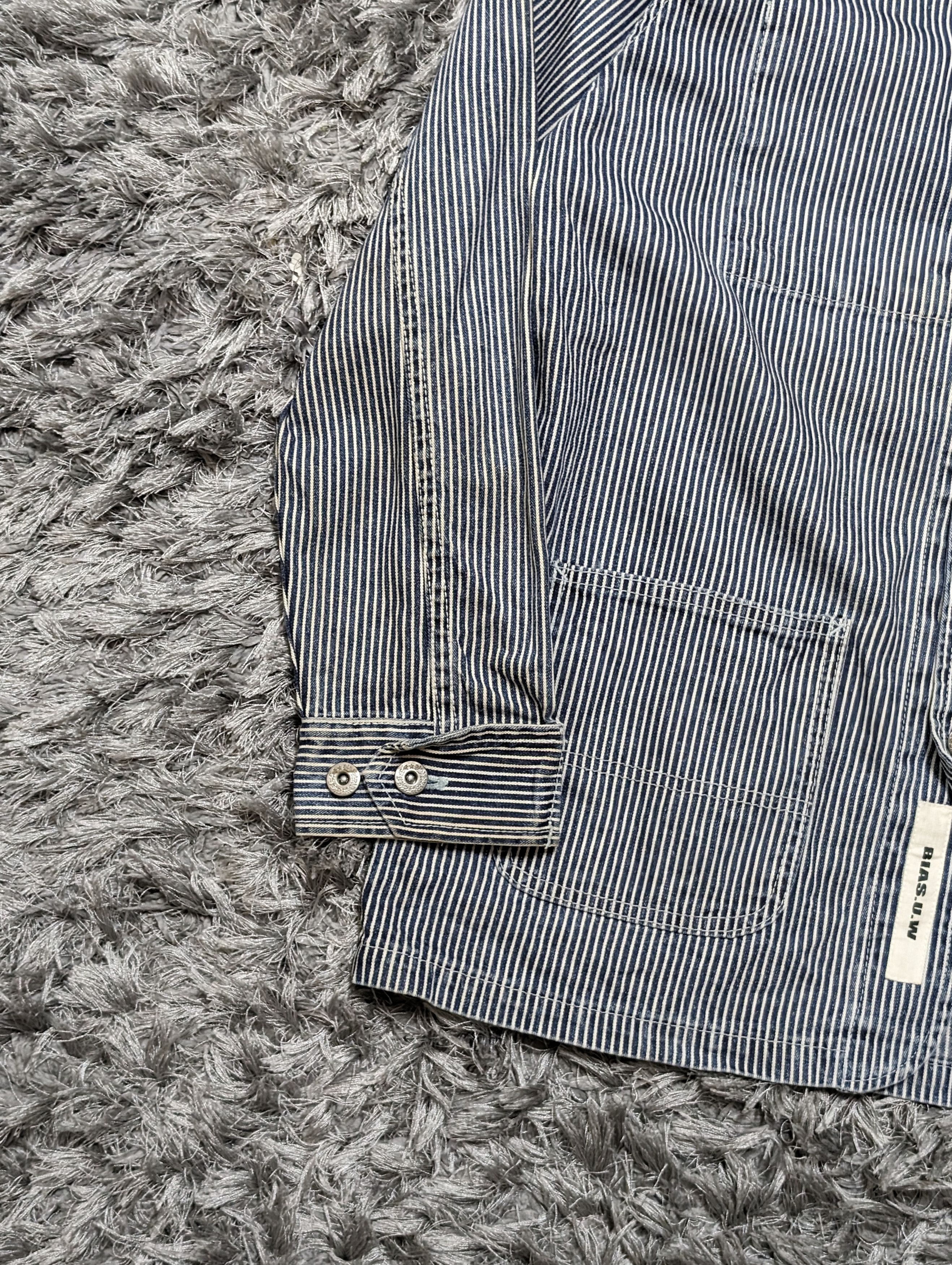 Bias Bias Hickory Stripes Workers Jacket Oversized Workwear Size US M / EU 48-50 / 2 - 5 Thumbnail