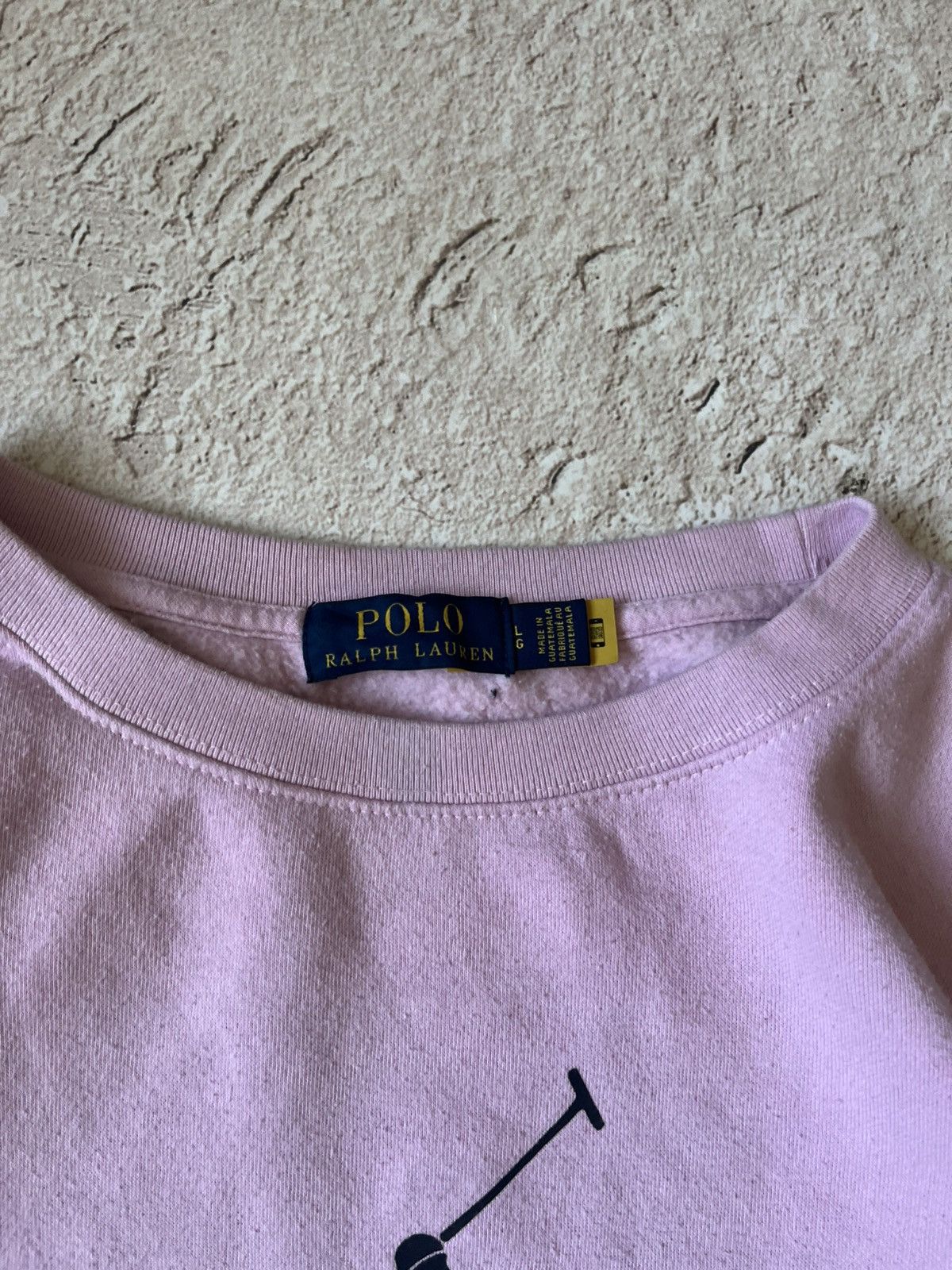 Polo Ralph Lauren 🌸 VINTAGE POLO RALPH LAUREN BIG LOGO SWEATSHIRT – PINK LUXE Size US XL / EU 56 / 4 - 6 Thumbnail