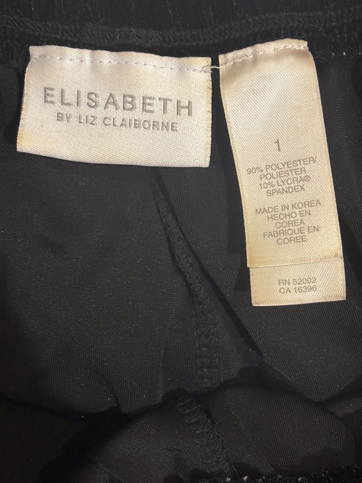 Liz Claiborne Womens black velvet Suit.ws4719 Size XL / US 12-14 / IT 48-50 - 11 Thumbnail