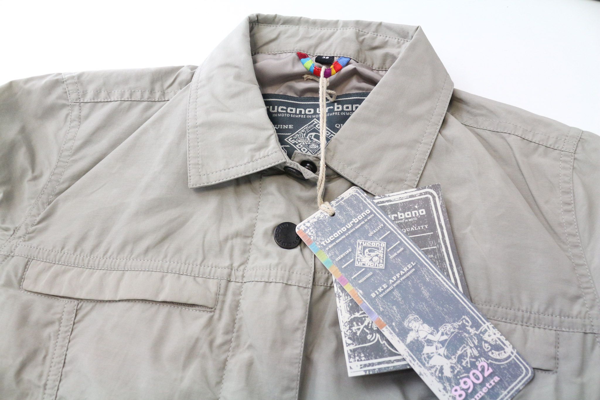 Other DEMETRA IT38 Beige Cotton Blend Jacket 74746 Size M / US 6-8 / IT 42-44 - 3 Thumbnail
