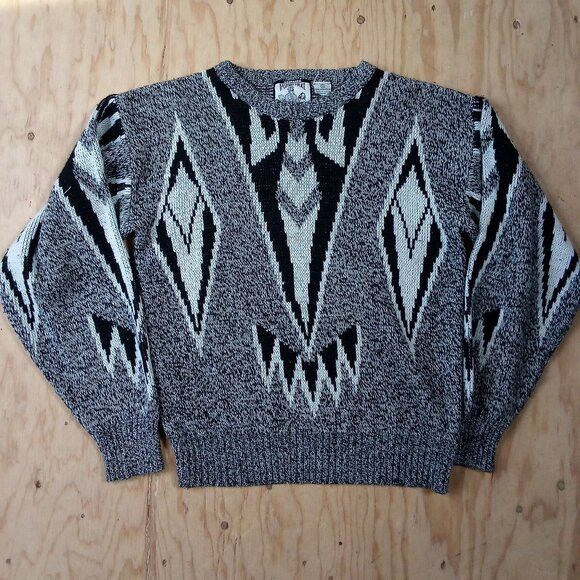 Vintage Vintage Fashion Police Abstract Geometric Crewneck Sweater Size S / US 4 / IT 40 - 2 Thumbnail