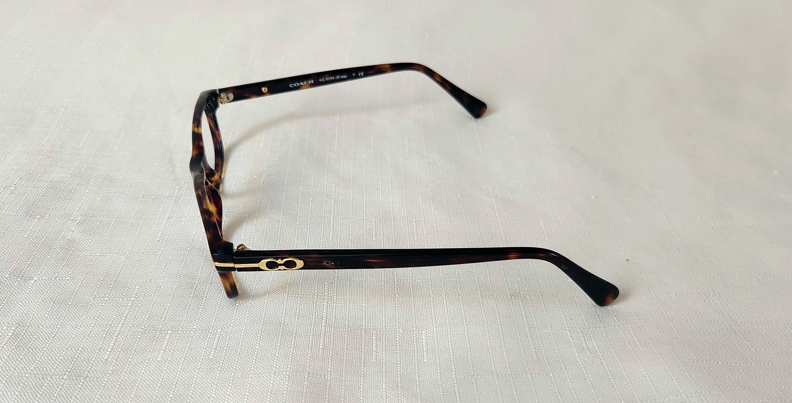 Coach Coach New York Elise HC6054 Tortoise Eyeglasses Frames Only Size ONE SIZE - 3 Thumbnail