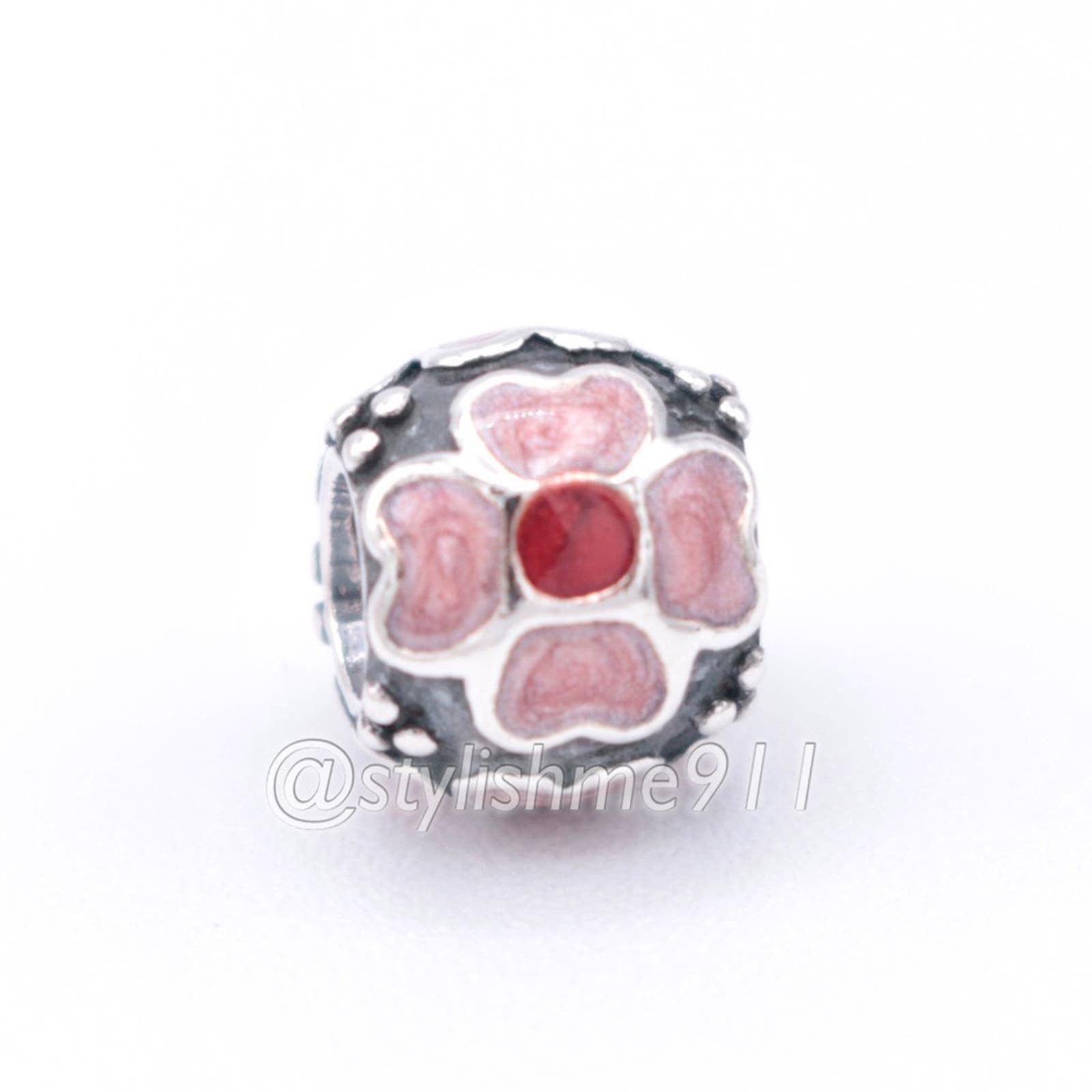 pandora Authentic PANDORA Red Daisy Charm - 790433ER Size ONE SIZE - 8 Thumbnail