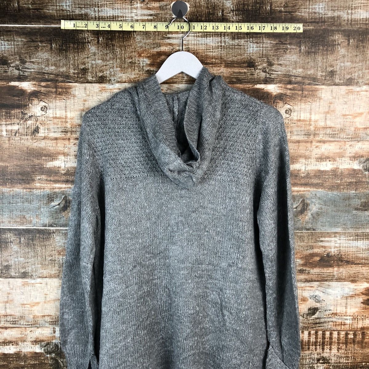 Homespun Knitwear Shoo La Reu Grey cardigan Knitwear #A2222 Size US L / EU 52-54 / 3 - 13 Thumbnail