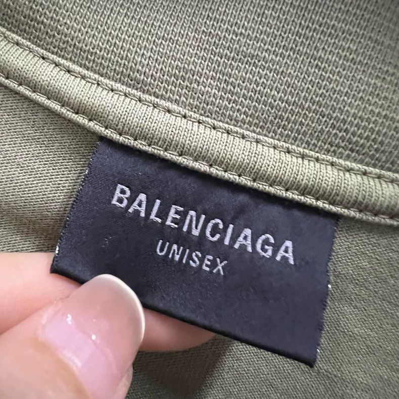 Balenciaga Balenciaga Washing to make old tape logo short sleeves Size US XL / EU 56 / 4 - 3 Thumbnail