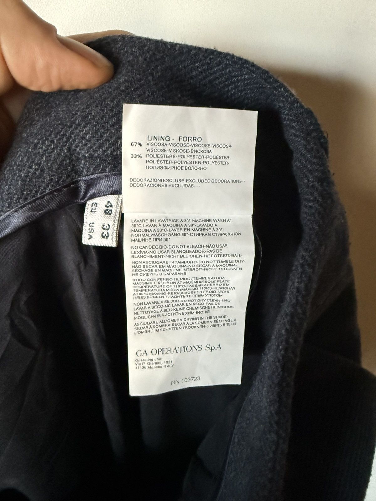 Armani Armani Wool Trousers Size US 33 - 7 Thumbnail