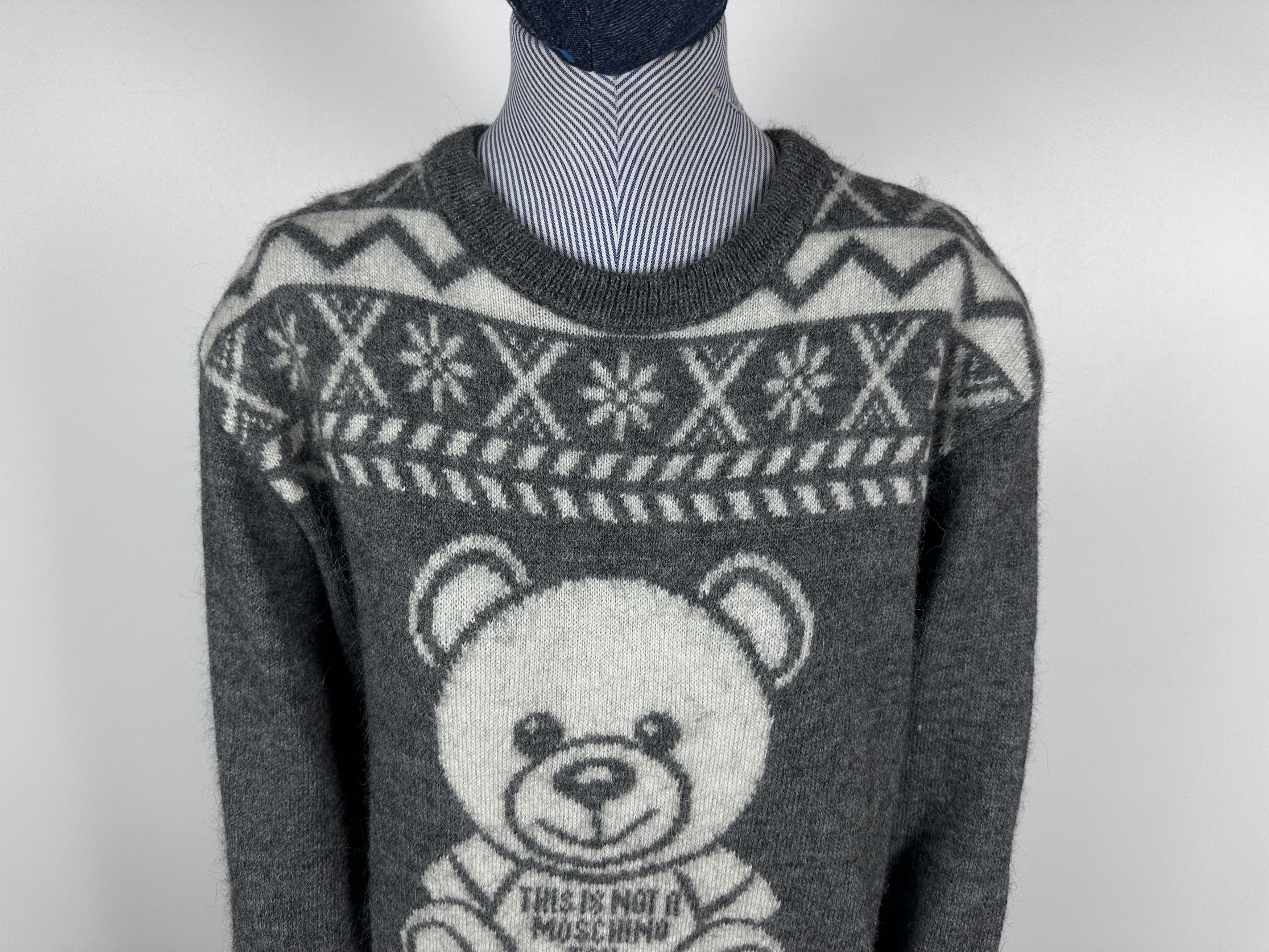 Grailed × Moschino Moschino Teddy Bear Sweater Dress Gray Alpaca Womens XXS XS Size XXS / US 00 / IT 34 - 3 Thumbnail