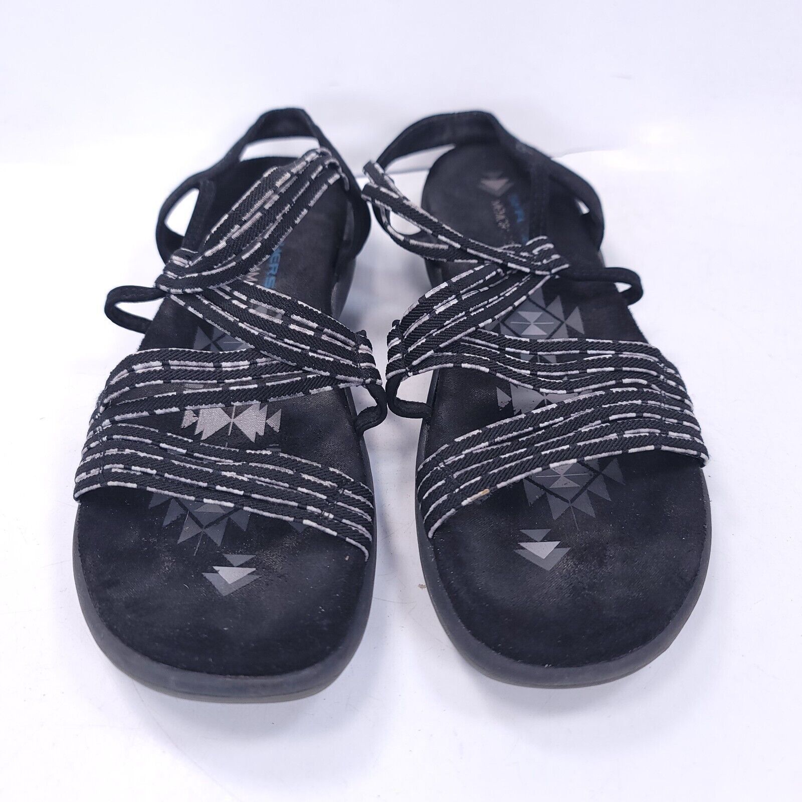 SKECHERS Skechers Ankle Strap Slip On Sandals Womens Size 8 Black Size US 8 / IT 38 - 2 Thumbnail