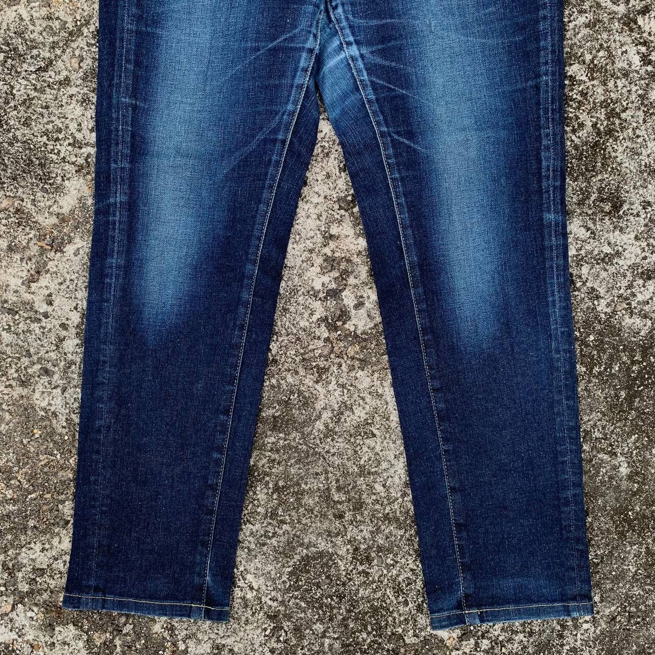 Japanese Brand Women Something Skinny Tapered Jeans Blue Wash Denim Size 34" / US 12 / IT 48 - 4 Thumbnail