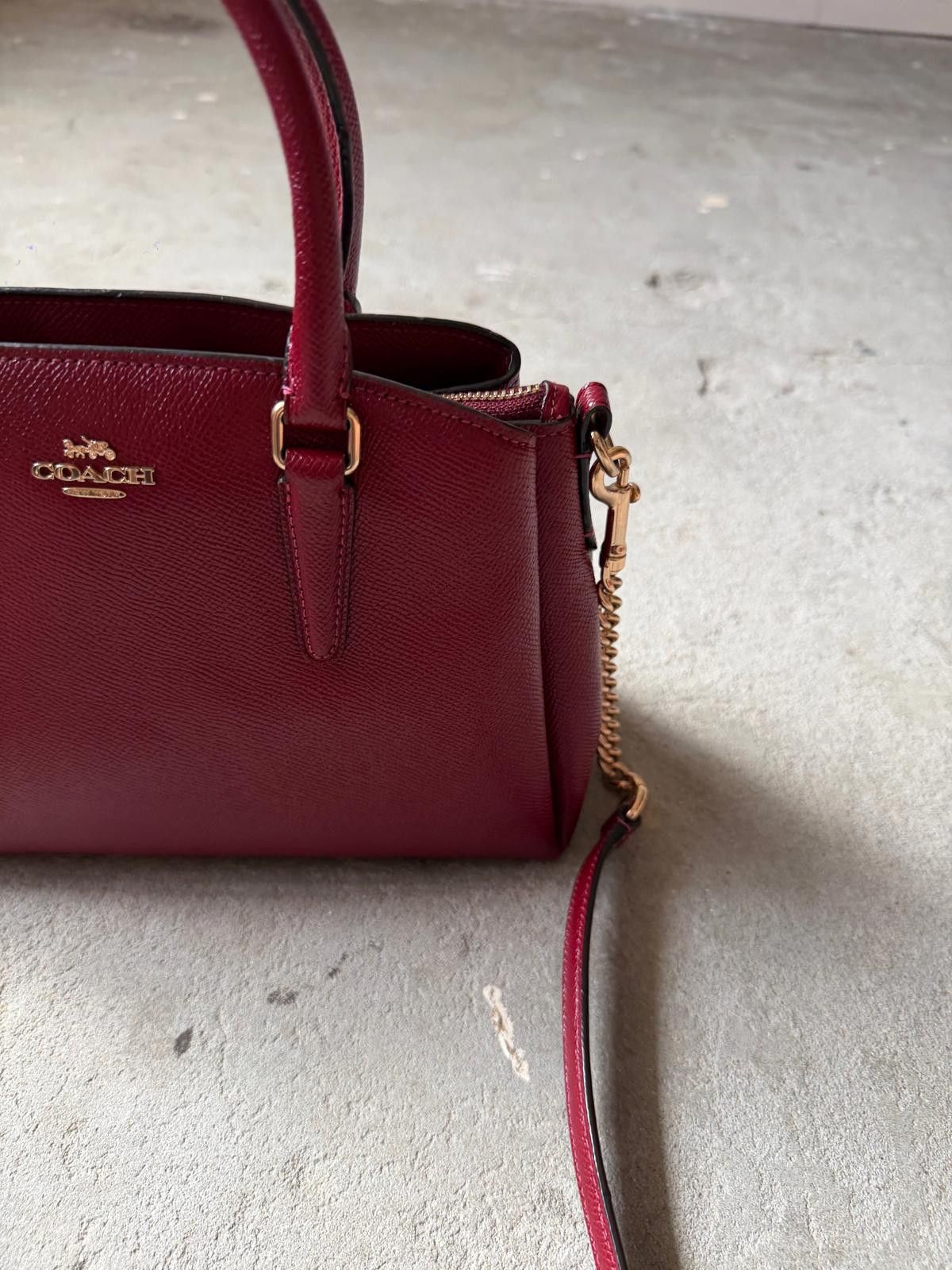 Coach Coach 2Way Sage Carryall Shoulder Bag Ruby Red Size ONE SIZE - 5 Thumbnail