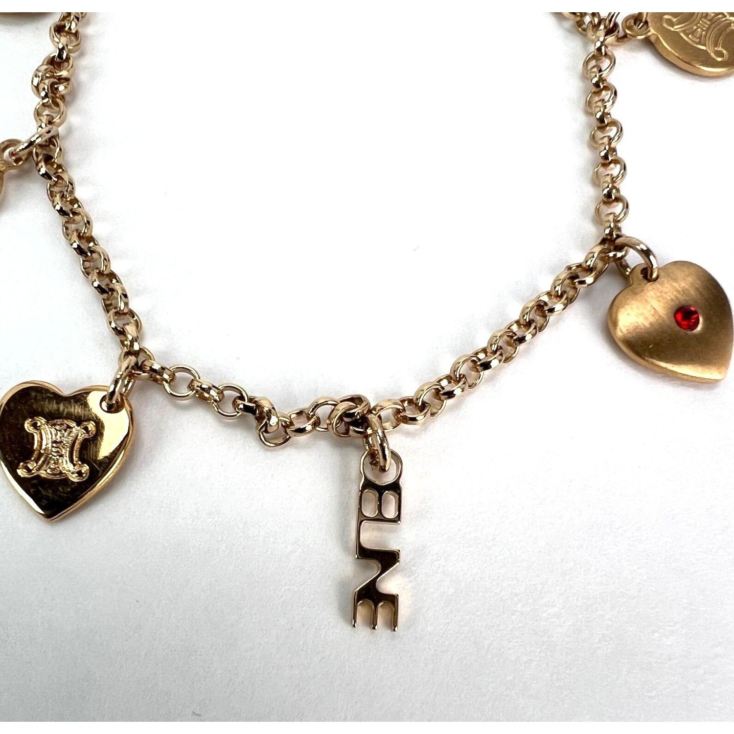Celine Celine Triomphe Gold metal Charm Bracelet Size ONE SIZE - 12 Thumbnail
