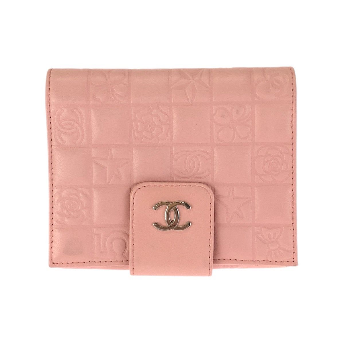 Chanel Chanel Chanel Lambskin Compact Wallet Leather Short Wallet DUTY FREE for USA Size ONE SIZE - 1 Thumbnail