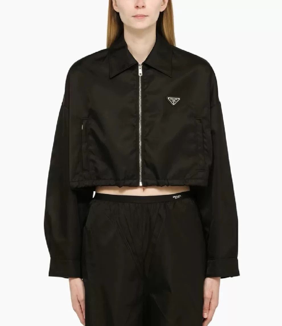 Prada Prada Women's Black Recycled Nylon Short Jacket Size S / US 4 / IT 40 - 1 Thumbnail