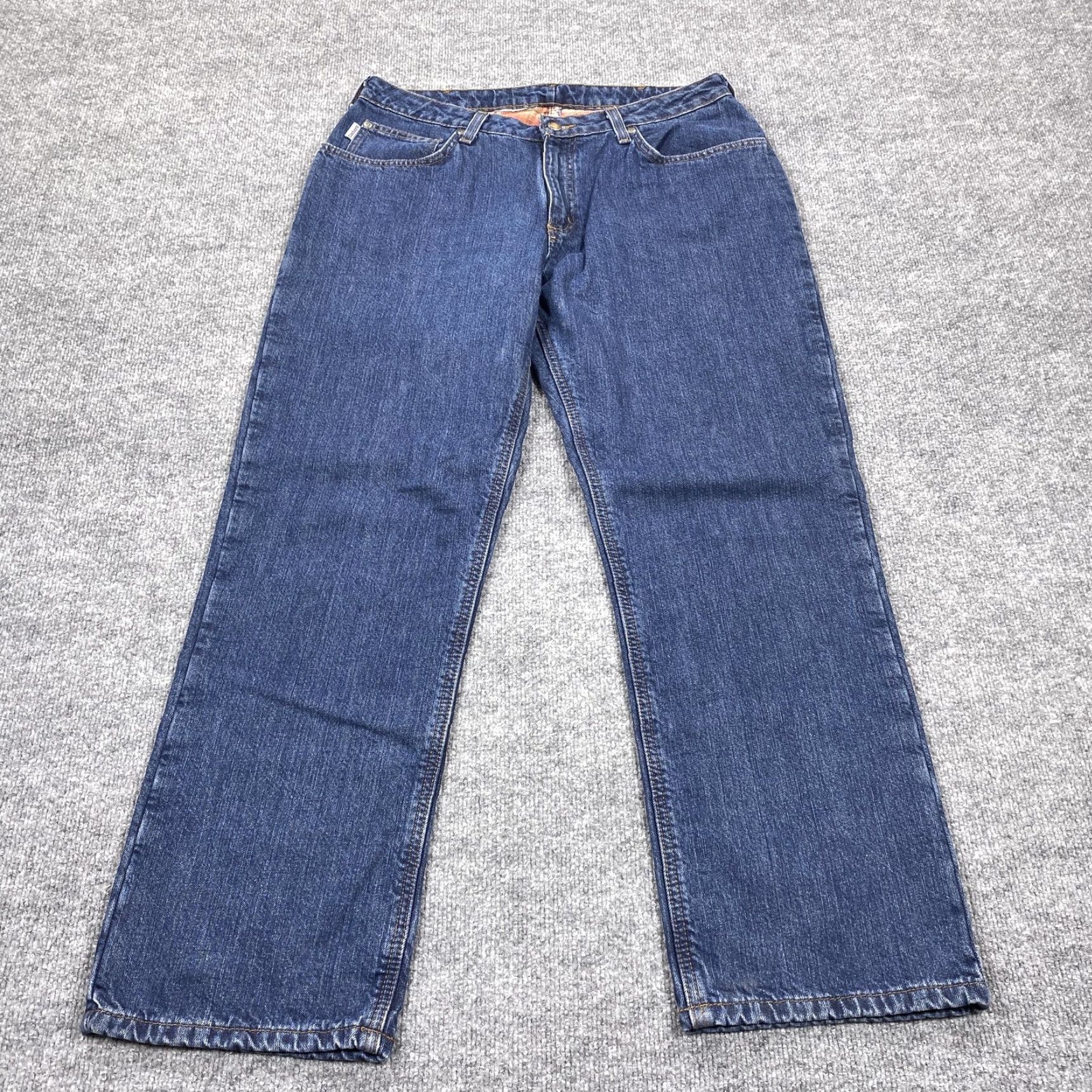 Carhartt Carhartt Jeans Mens 36x30 Blue Relaxed Straight Leg Flannel Lined Insulated Denim Workwear Winter Mens Size US 36 / EU 52 - 2 Thumbnail