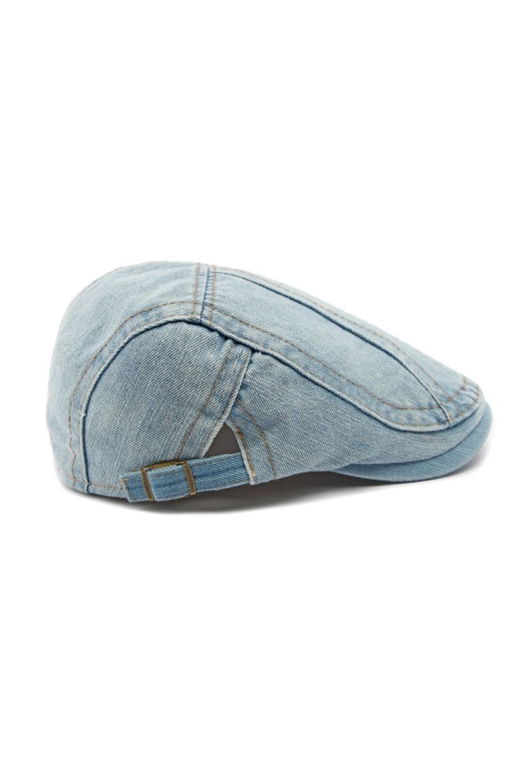 Other Light Blue Denim Beret Hat Size ONE SIZE - 3 Thumbnail