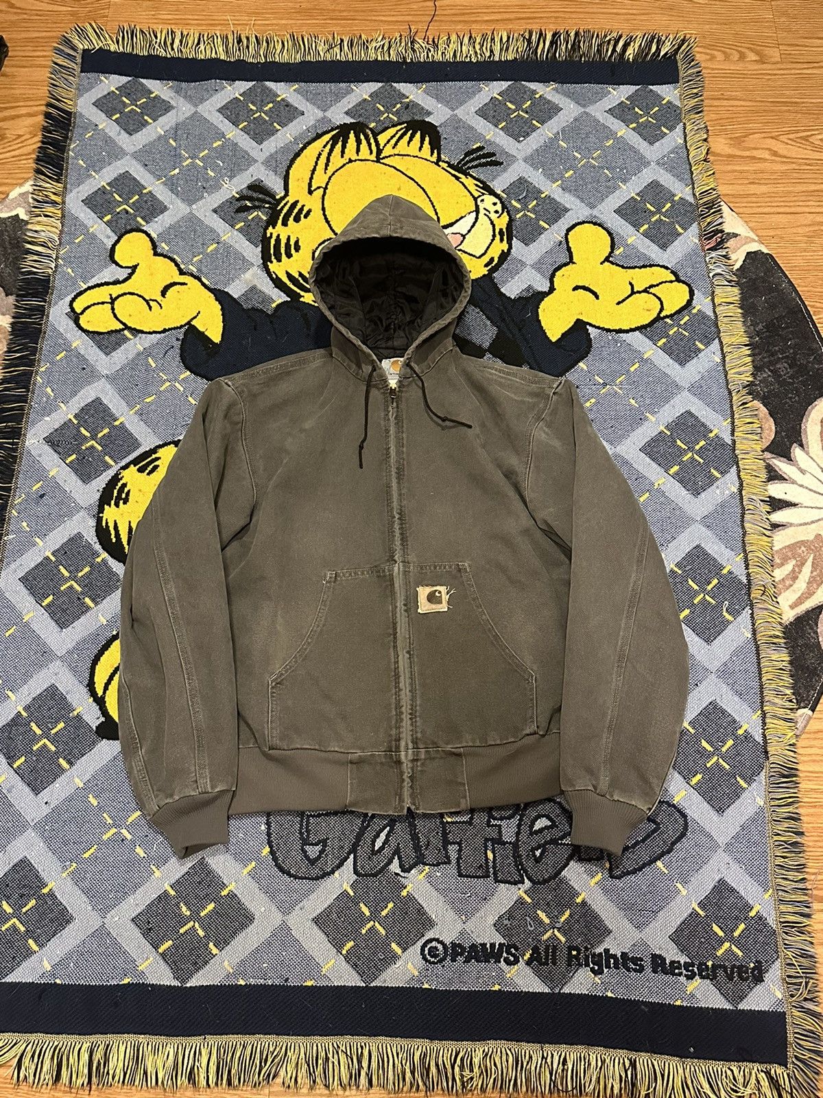 Faded Carhartt Jacket Grey | Grailed