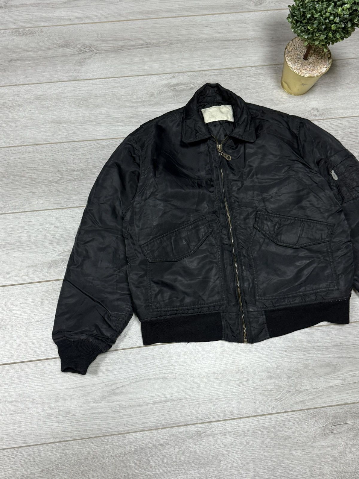 Vintage MA-1 vintage bomber delta military zip jacket Size US M / EU 48-50 / 2 - 2 Thumbnail