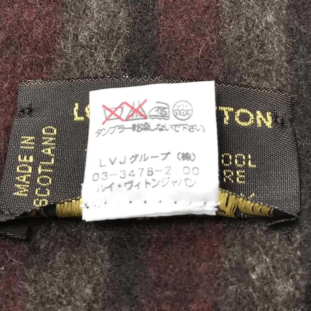 Louis Vuitton LOUIS VUITTON Efficial - Leie Muffler Scarf Red Size ONE SIZE - 5 Thumbnail
