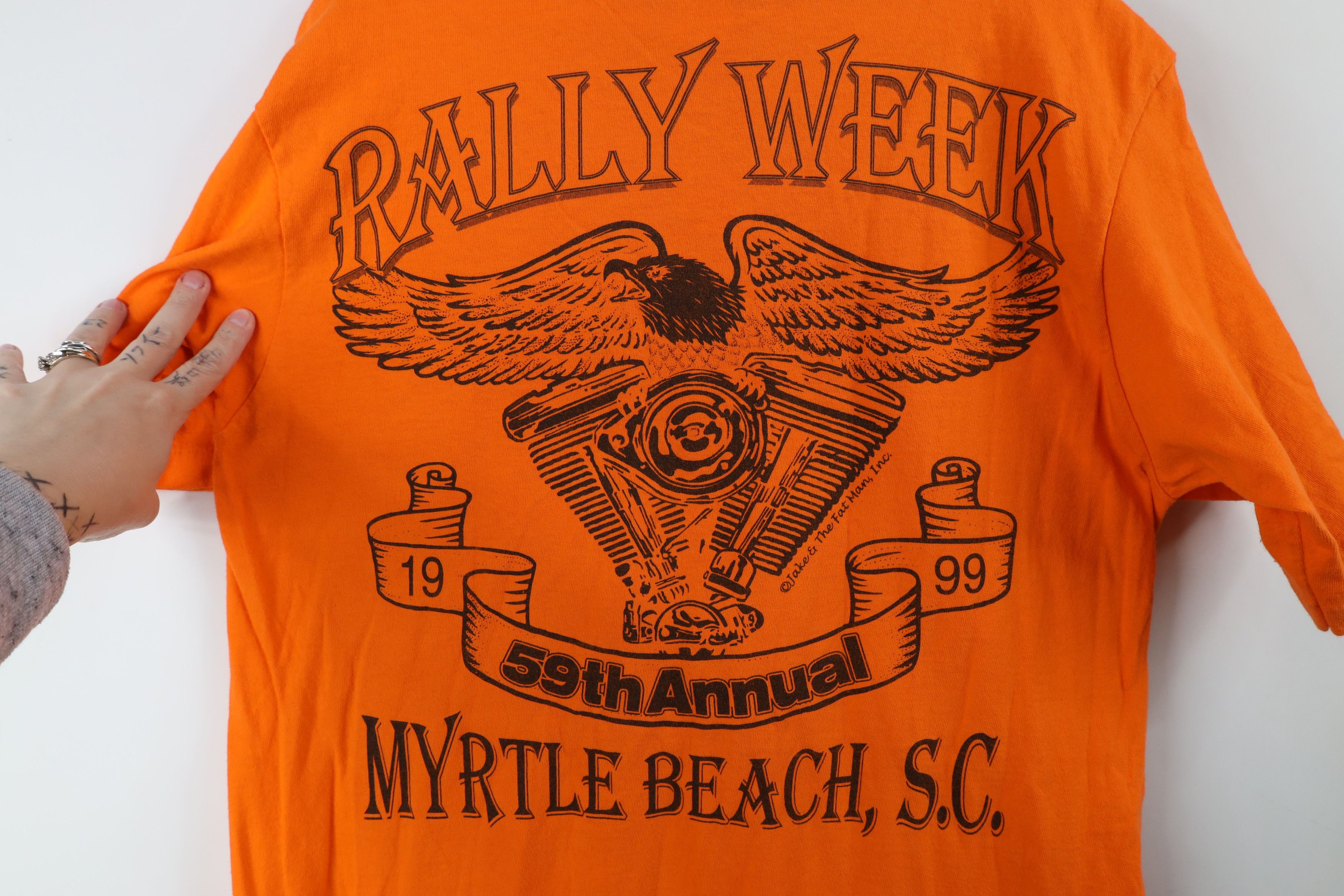 Vintage Vintage 90s Myrtle Beach Motorcycle Bike Rally T-Shirt USA Size US M / EU 48-50 / 2 - 11 Thumbnail