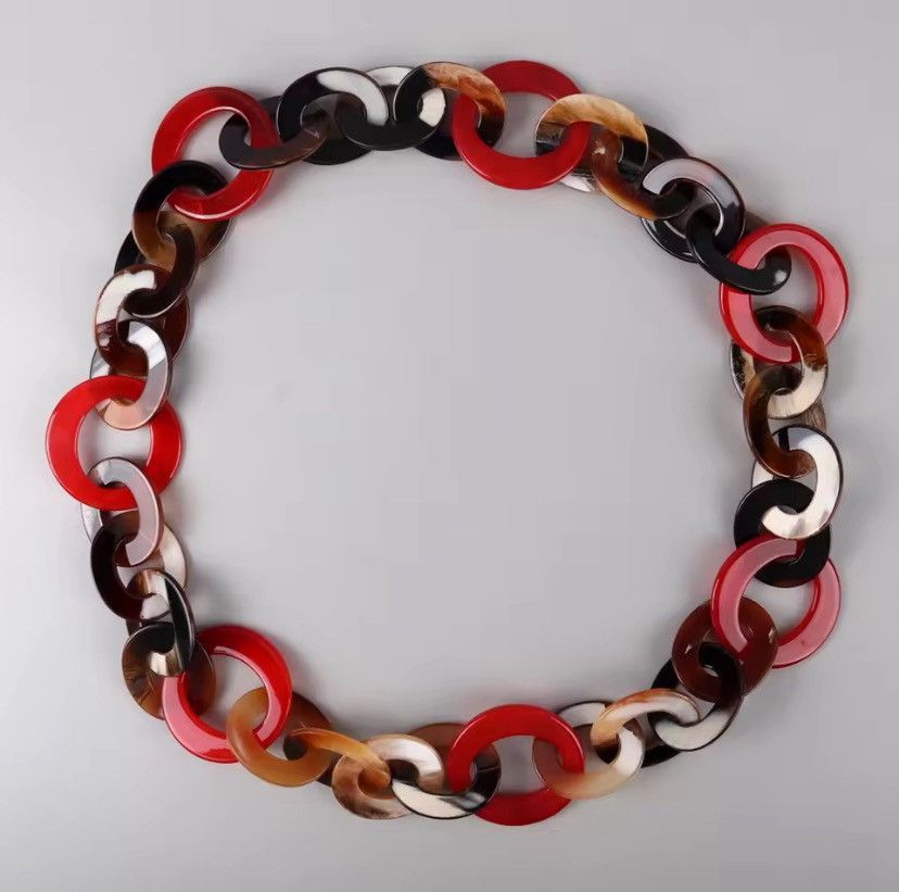Other Trendy Colorful Link Chain Necklace Size ONE SIZE - 1 Thumbnail