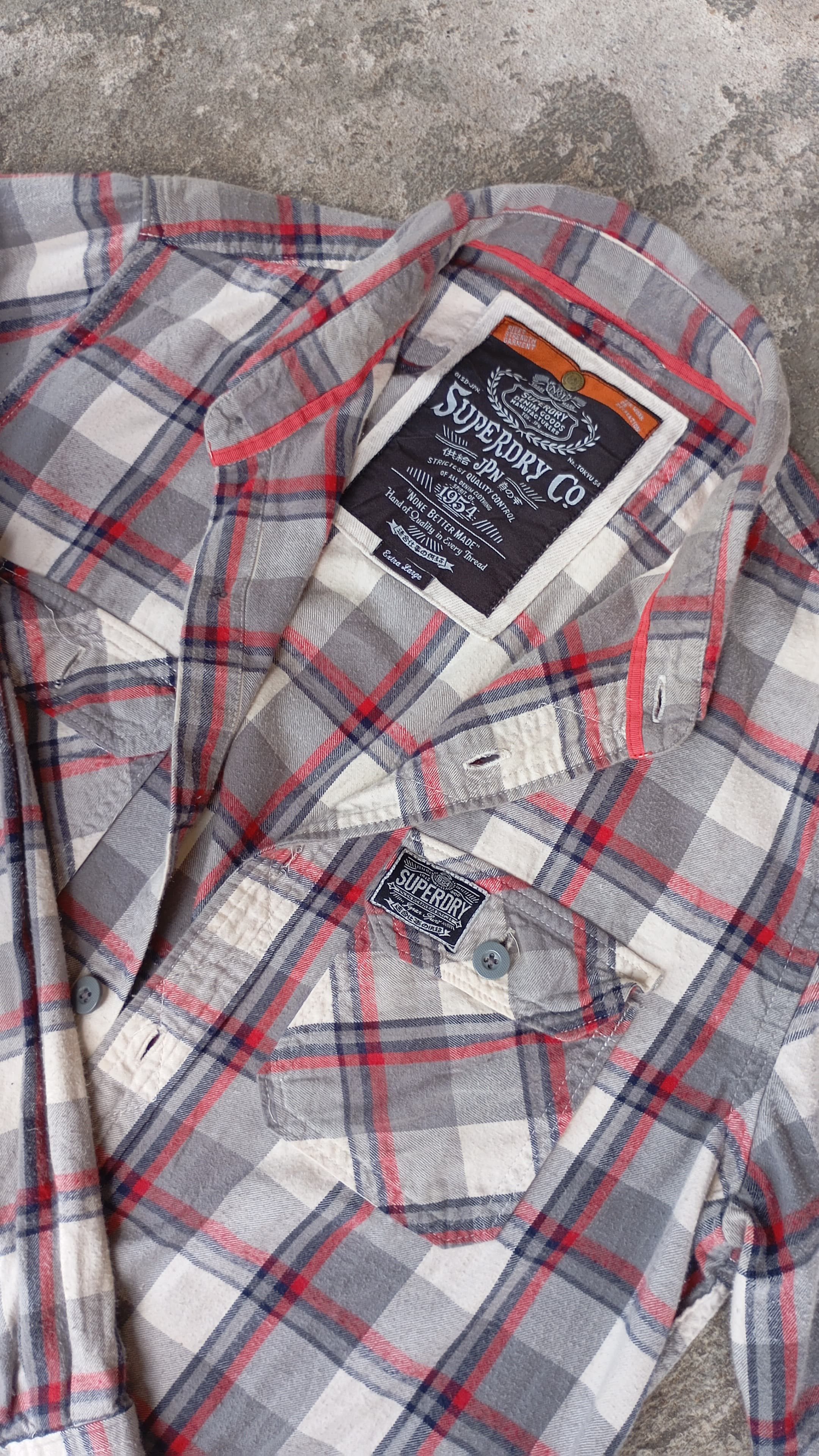 Flannel Superdry co shirt Size US XL / EU 56 / 4 - 3 Thumbnail