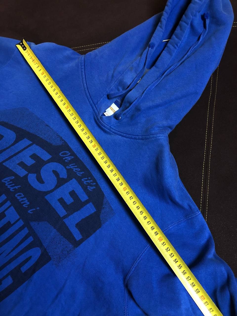Diesel Vintage Y2K Diesel Big Logo Faded Distressed Hoodie Size US XL / EU 56 / 4 - 11 Thumbnail