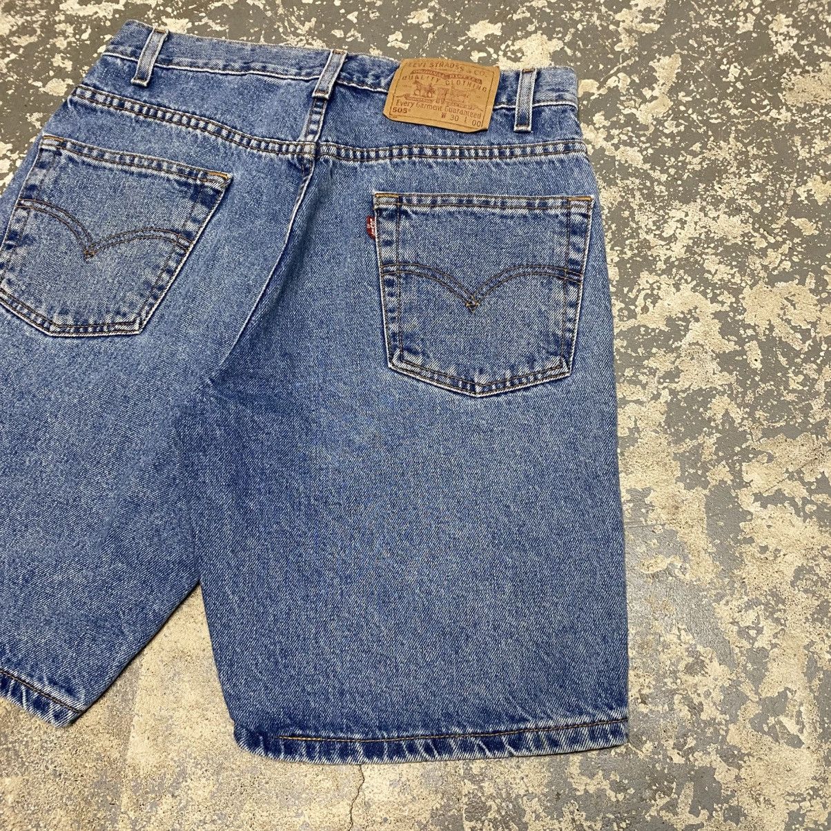 Levi's × Vintage Vintage Levi’s 505 Blue Denim Jean Shorts Jorts 90s Size US 30 / EU 46 - 12 Thumbnail