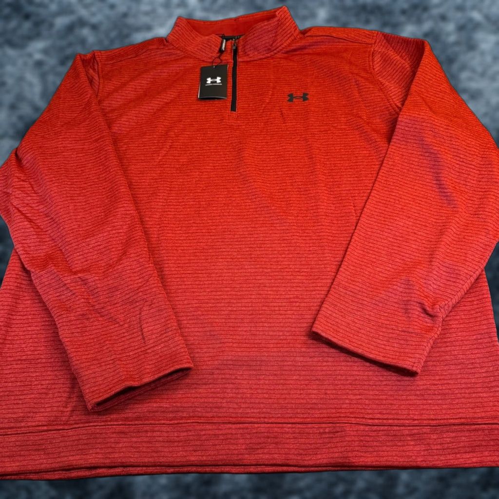 Under Armour Under Armour Storm Red Quarter Zip Sweater Fleece Golf Mens 4XL XXXXL NWT Size US XXL / EU 58 / 5 - 1 Thumbnail
