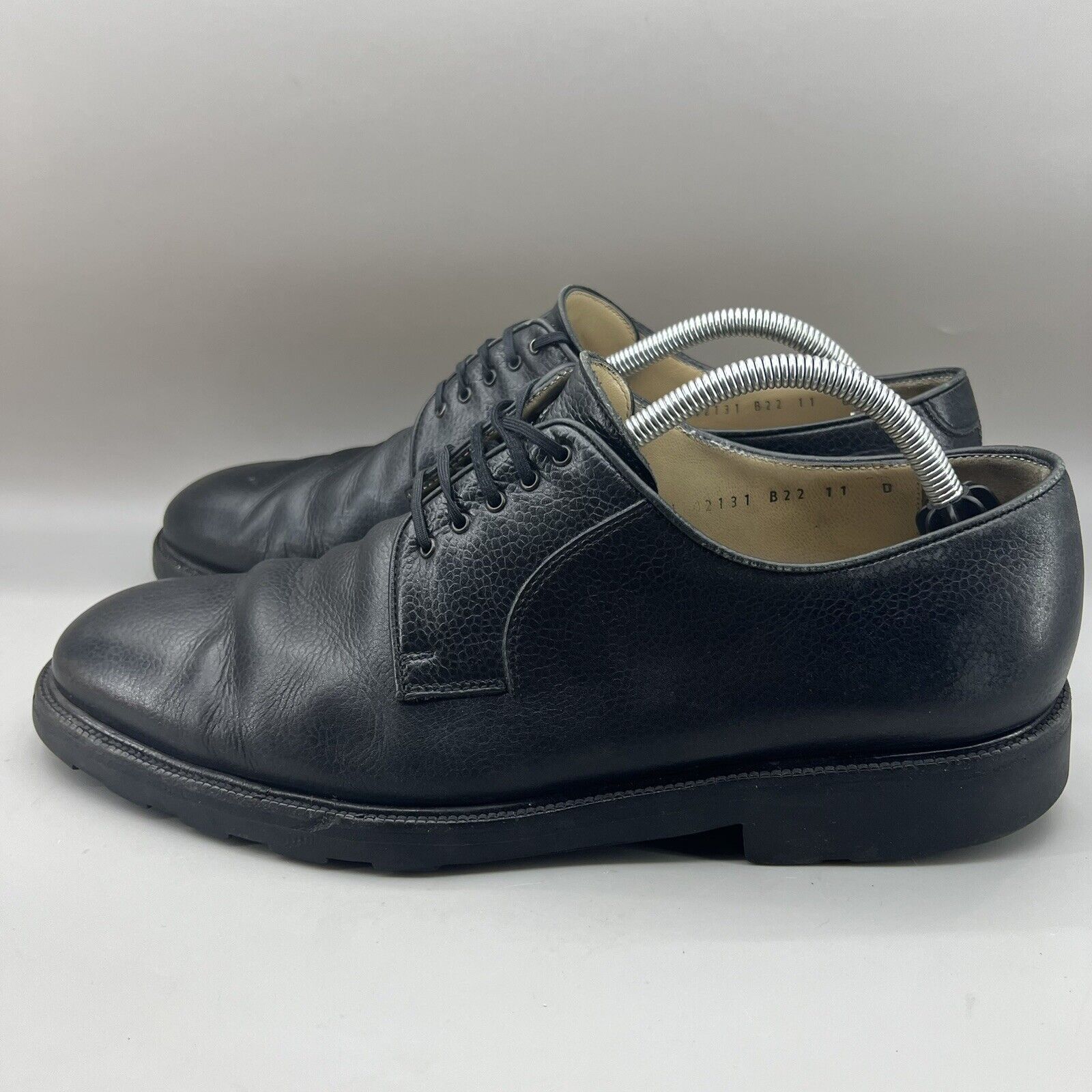 Salvatore Ferragamo Salvatore Ferragamo Oxford Shoes Men’s 11 D Black Pebbled Size US 11 / EU 44 - 3 Thumbnail